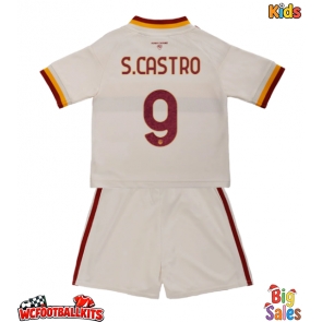 AS Roma Santiago Castro #9 Replica Away Stadium Kit for Kids 2026-27 Short Sleeve (+ pants)